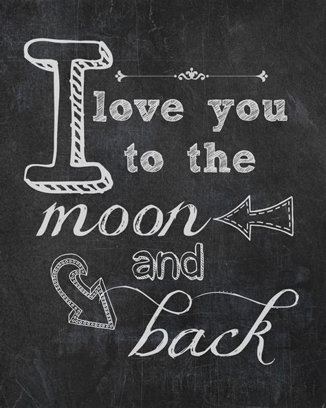 Love You To The Moon And Back Free Printable